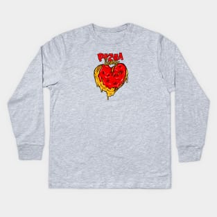 Pizza Lovers, I Heart Pizza Kids Long Sleeve T-Shirt